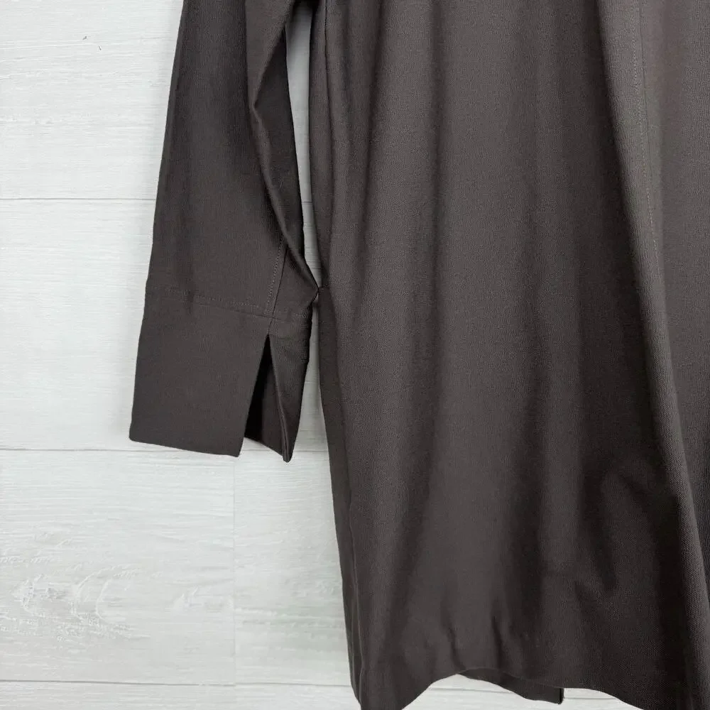 Eileen Fisher Washable Stretch Crepe Kimono Jacket Blazer S Petite Shawl Collar‎